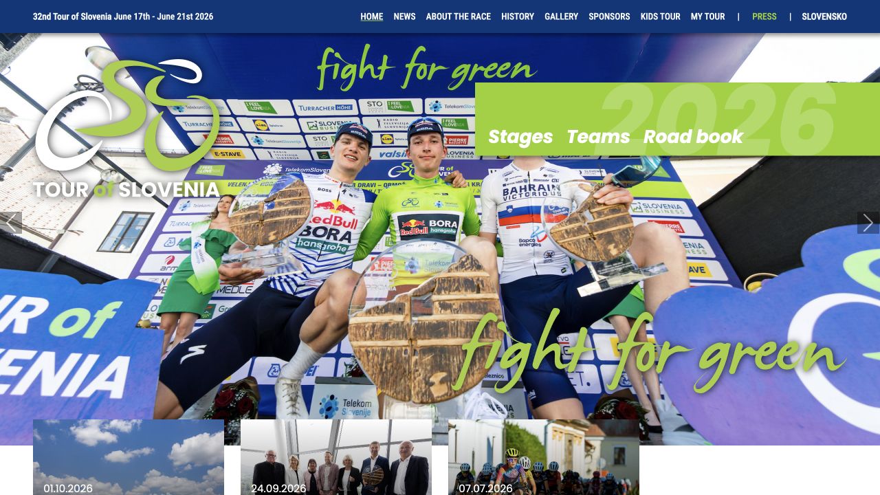Tour of Slovenia: the official website of the cycling race